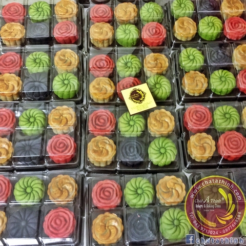 BÁNH TRUNG THU HỘP 6 CÁI TRỌNG LƯỢNG 50G/C