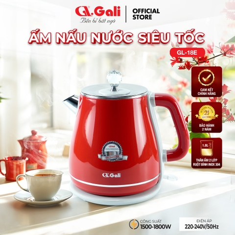 Ấm nấu nước siêu tốc gali GL-18E  1500w- 1800W/ 1.8L