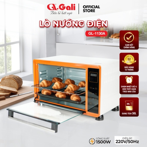 Lò nướng điện Gali GL-1130A  Điện áp 220V/50Hz công suất 1500W dung tích 30L sản phẩm chính hãng Chất lượng hàng hóa nhập khẩu (Tem hợp quy CR)