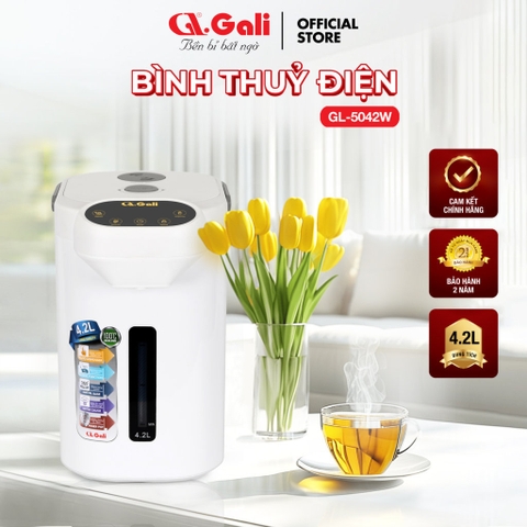 Bình thủy điện Gali GL-5042W 4.2 lít công suất 680W Chất lượng hàng hóa nhập khẩu (Tem hợp quy CR)