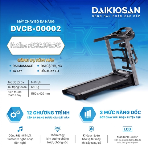 Máy chạy bộ Daikiosan DVCB-00002