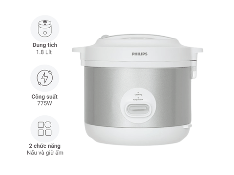 Nồi cơm nắp gài Philips 1.8 lít/650W HD3008/30