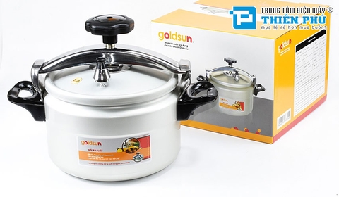 Nồi Áp Suất Nhôm Anod Goldsun Đáy Từ Dung Tích 9L, Dùng Trên Mọi Loại Bếp - GPC1930-09IH
