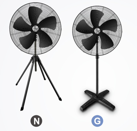 Quạt đứng công nghiệp Hali DC229 160W màu đen