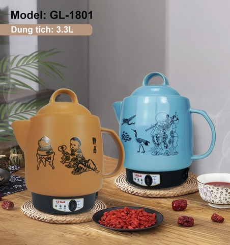 Siêu sắc thuốc Gali GL-1801 Điện áp 220V/50Hz công suất  450W dung tích 3.3L