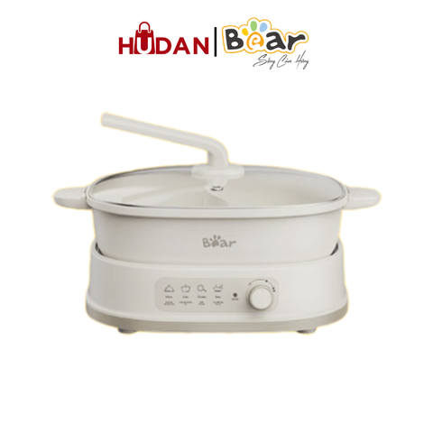 Nồi lẩu Bear SB-NL60U - Công suất: 1600W - Điện áp: 220V ~ 50Hz - Dung tích 6L - 4 chức năng, điều chỉnh nhiệt độ dễ dàng - Màu sắc: Kem