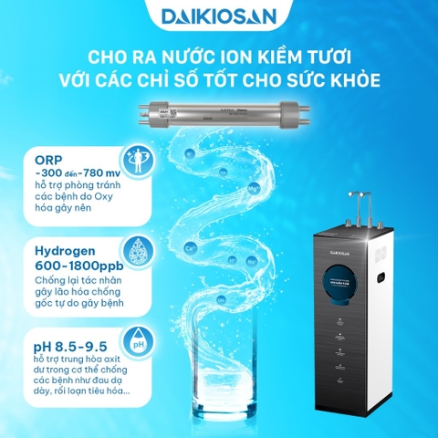 Máy lọc nước ion kiềm tươi Daikiosan DN104