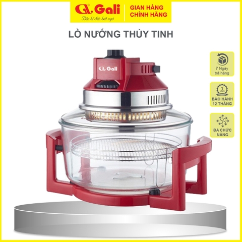 Lò nướng thuỷ tinh Gali GL-1121  Điện áp 220-240V/ 50-60Hz công suất 1400w dung tích17L sản phẩm chính hãng Chất lượng hàng hóa nhập khẩu (Tem hợp quy CR)