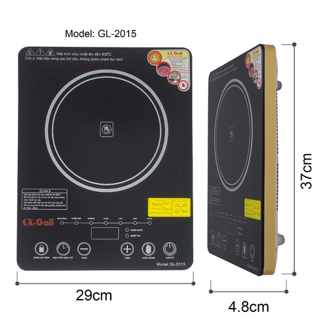 Bếp Điện Quang Gali GL-2015 Mặt kính chịu lực. Bào hành chính hãng 24 Tháng