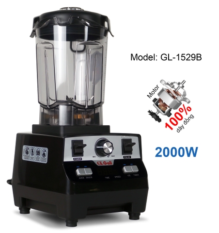 Máy sinh tố công nghiệp GL-1529B 2000W dung tích 2.0 Lít - bảo hành 24 tháng
