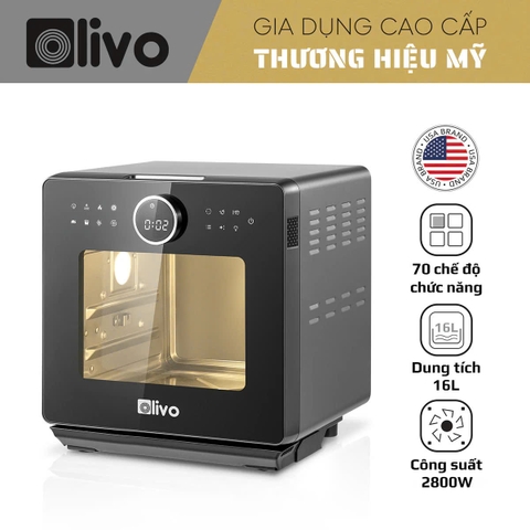 Nồi Chiên Hơi Nước OLIVO SF16 PRO - 70 Chức Năng - Dung Tích 16L - Công Suất 2450W