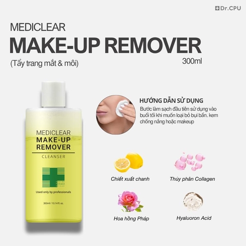 Tẩy Trang Mắt Môi - Dr.CPU Mediclear Make-up Remover 300ml