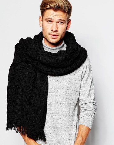 Khăn len đan vặn thừng Asos