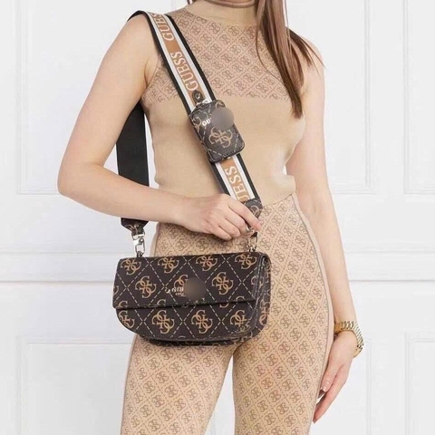 GUES5 REA FLAP SADDLE BAG