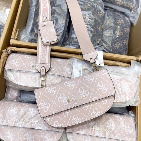 GUES5 REA FLAP SADDLE BAG