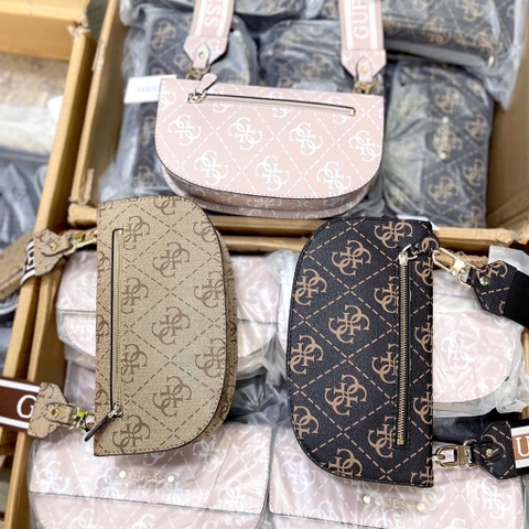 GUES5 REA FLAP SADDLE BAG