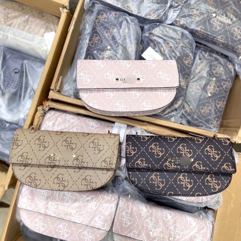 GUES5 REA FLAP SADDLE BAG