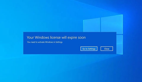 Cách sửa chữa lỗi và tắt thông báo Your Windows license will expire soon Win 10