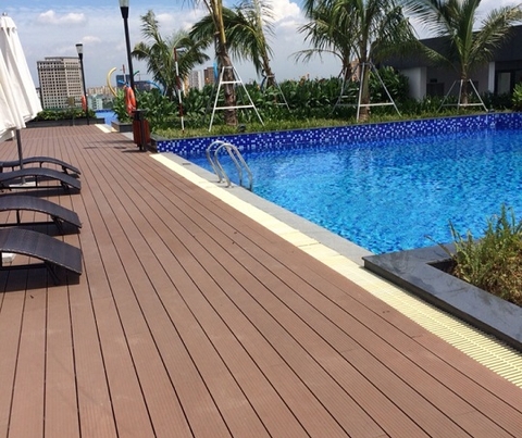 Đơn vị thi công sàn  gỗ nhựa ngoài trời  tại Hà Nội