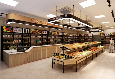 Xưởng Sản Xuất Kệ Trưng Bày Rau Quả Cho Cửa Hàng Siêu Thị Tại Hà Nội