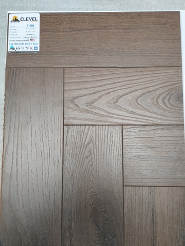 Sàn Gỗ Xương Cá CLEVEL - F689
