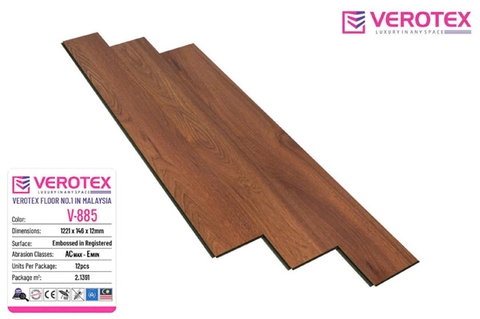 Sàn gỗ Verotex 12mm V885 - HDF in Malaysia