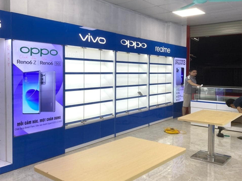 TỦ QUẦY BÀY BÁN ĐIỆN THOẠI - XƯỞNG NỘI THẤT 247