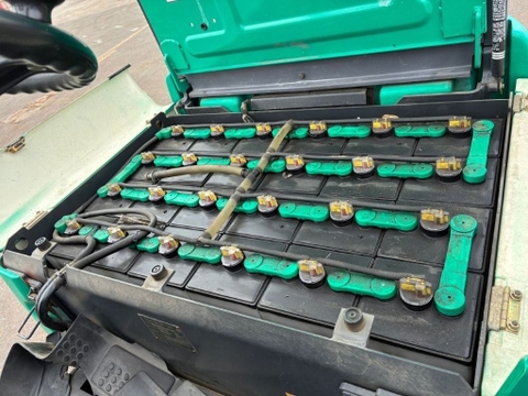 Xe nâng điện ngồi lái 1.8 tấn Komatsu FB18EX-11 cũ Nhật bãi dịch giá nâng cao 3.5m đời 2004 - 808558