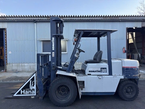 Xe nâng dầu cũ 3.8 tấn KOMATSU FD38-5 Đời 1990 (Lốp Kép - Gật Gù - Số Tự Động)