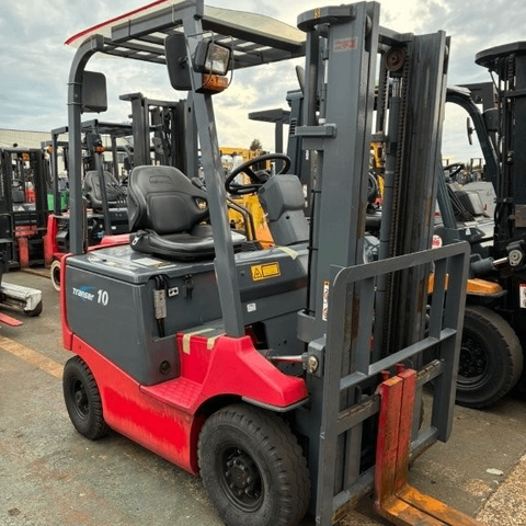 Xe nâng điện ngồi lái 1 tấn NYK FB10P-75-300 cũ Nhật bãi nâng cao 3m đời 2013 - 221AC4646