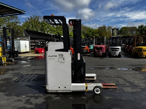 Xe nâng điện đứng lái cũ 1.5 tấn NYK FBRM15-80 Đời 2019 (Chui Cont - Dịch Giá)