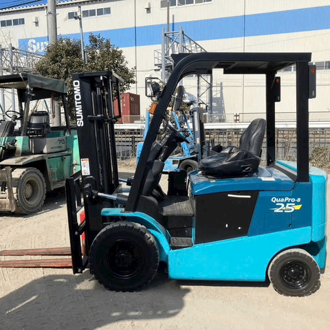 Xe nâng điện cũ ngồi lái 2.5 tấn SUMITOMO 51FB25PXII Đời 2014 (Chui Cont - Dịch Giá)