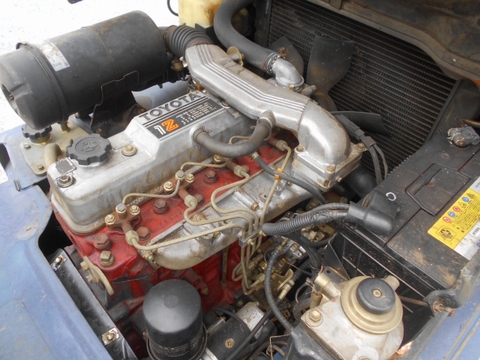 Xe nâng dầu cũ 2.5 tấn TOYOTA 5FD25 số sàn động cơ 1Z bộ gật gù lốp kép nâng cao 4m đời 1986 - 10721