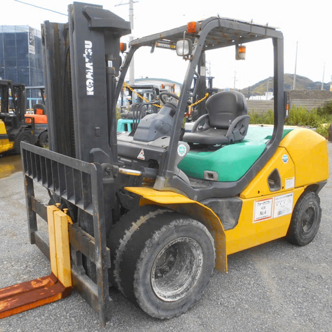 Xe nâng dầu cũ 4.5 tấn KOMATSU FD45T-10 số tự động động cơ SAA4D95LE lốp kép nâng cao 3m đời 2009 - 134392