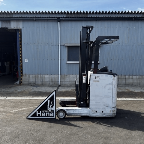 Xe nâng điện đứng lái 1.5 tấn NYK Nichiyu FBRM15-80-400 cũ Nhật bãi nâng cao 4m đời 2015 - 131E-00609