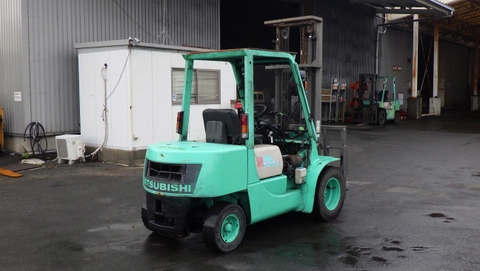 Xe nâng dầu 3 tấn Mitsubishi FD30 cũ Nhật bãi số sàn gật gù lốp kép đời cao - F14C-32069