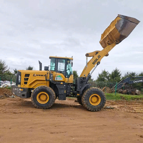 Máy xúc lật cũ cần dài SDLG L955F gầu to kèm kẹp gỗ đời 2020 - LGL955FLK0633551