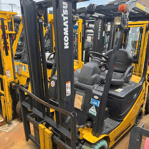 Xe nâng điện 1.5 tấn Komatsu FB15-12 cũ Nhật bãi ngồi lái nâng cơ bản - 837318