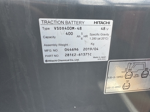 Xe nâng điện ngồi lái 1.5 tấn TCM FB15-8 cũ Nhật bãi nâng cao 2.5m - 42459