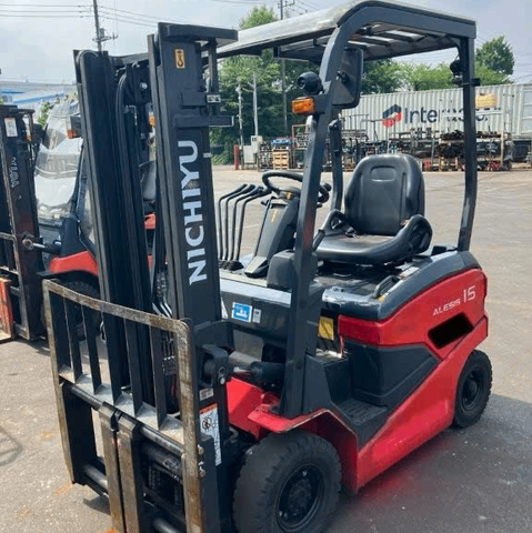 Xe nâng điện cũ ngồi lái 1.5 tấn NYK FB15PN-80B-300AF Đời 2020 (Dịch Càng - Bình HITACHI)