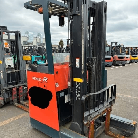 Xe nâng điện cũ đứng lái 1.5 tấn TOYOTA 7FBRS14 Đời 2011 (Chui Container 4.8m)