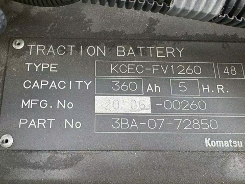 Xe nâng điện cũ ngồi lái 1.5 tấn KOMATSU FE15-1 Đời 2010 (Pin Lithium - Sạc Nhanh)