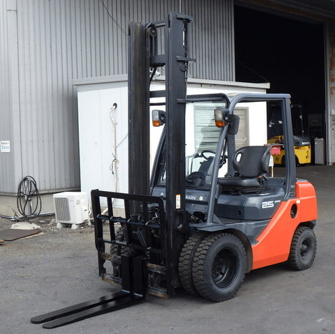 Xe nâng dầu 2.5 tấn Toyota 02-8FD25 cũ Nhật bãi nâng cao 4.5m gật gù lốp kép đời 2015 - 63045