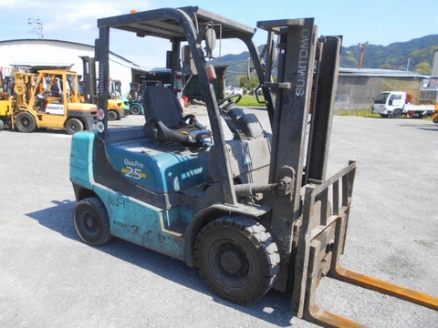Xe nâng dầu cũ 2.5 tấn SUMITOMO 11FD25PAXIII24D số tự động bộ mâm xoay 360 độ nâng cao 3m đời 2018 - D2N-01167