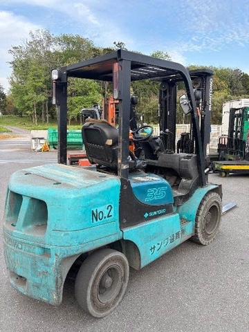 Xe nâng dầu 3.5 tấn Sumitomo 13FD35PAXI98D cũ Nhật bãi chui cont dịch giá đời 2012 - D3H-10519
