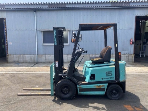 Xe nâng dầu 1,5 tấn SUMITOMO 03-FD15PVIIXA số sàn nhập Nhật giá tiền chục