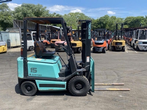 Xe nâng dầu 1,5 tấn SUMITOMO 03-FD15PVIIXA số sàn nhập Nhật giá tiền chục