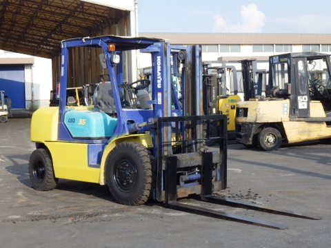 Xe nâng dầu 3,5 tấn KOMATSU FD35T-7 số tự động, dịch giá cực đẹp