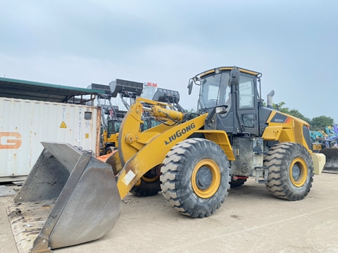 Máy xúc lật cũ Liugong 855H bản đổ cao (cần dài) gầu 3,7 m3