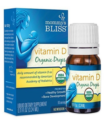 Bổ sung Vitamin D hữu cơ cho bé Mommy Bliss Vitamin D Organic Drops 3.24ml